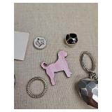 Decorative Curtain Ring Set with Charms & magnets Decorative Curtain Ring Set with Charms & magnets