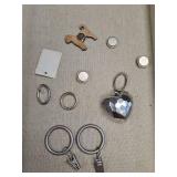 Decorative Curtain Ring Set with Charms & magnets Decorative Curtain Ring Set with Charms & magnets