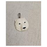 Canadian Handcarved Polar Bear Bone Pendant Canadian Handcarved Polar Bear Bone Pendant