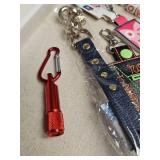 Decorative Key Chain Set with Beads and LED Flashlight Decorative Key Chain Set with Beads and LED Flashlight