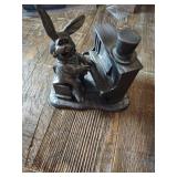 Metallic bunny plying piano Metallic bunny plying piano