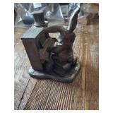 Metallic bunny plying piano Metallic bunny plying piano