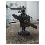 Koken Cast Iron Aviator Figurine Koken Cast Iron Aviator Figurine