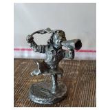 F. Robert Drury Dancing Figure Pewter Sculpture F. Robert Drury Dancing Figure Pewter Sculpture
