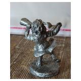 F. Robert Drury Dancing Figure Pewter Sculpture F. Robert Drury Dancing Figure Pewter Sculpture