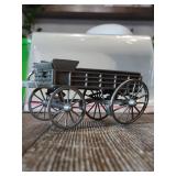 Miniature Metal Horse-Drawn Farm Wagon Miniature Metal Horse-Drawn Farm Wagon