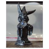 Cast Iron Rabbit Figurine with Crystal Ball Cast Iron Rabbit Figurine with Crystal Ball