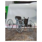 1987 Franklin Mint Pewter Horse Carriage Model 1987 Franklin Mint Pewter Horse Carriage Model