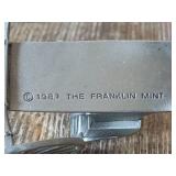 1987 Franklin Mint Pewter Horse Carriage Model 1987 Franklin Mint Pewter Horse Carriage Model