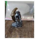 Collectible Black Cat with Gold Moon Figurine Collectible Black Cat with Gold Moon Figurine