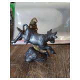 Collectible Black Cat with Gold Moon Figurine Collectible Black Cat with Gold Moon Figurine