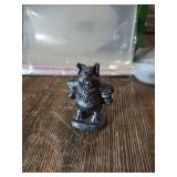 1989 Pewter Lucky Monopoly Cat Token 1989 Pewter Lucky Monopoly Cat Token