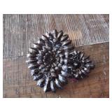 Pink and Crystal Floral Statement Brooch Set Pink and Crystal Floral Statement Brooch Set