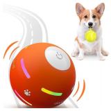 PetDroid Interactive Dog Toys Dog Ball,[2025 Newly Upgraded] Durable Motion Activated Automatic Rolling Ball Toys for/Small/Medium/Large Dogs,USB Rechargeable(Orange) - Retail: $22