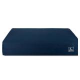 Jigsaw Boat Orthopedic Dog Bed for Large Dogs, 7-Inch Thick Waterproof Dog Mattress with Pocket Springs & Memory Foam, Removable Washable Cover, Non-Slip, Durable Pet Bed for Indoor(Blue, X-Large) - R
