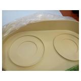 MalsiPree Dog Bowls Elevated & Pet Bowls - Small, Sand Beige - 45Â° Tilt Stand with Splash Guard - Dog Feeding Station with Ceramic Dishes for Food & Water *only 1 functional bowl included* - Retail
