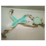 Patas Lague Dog Harness with Leash Set with Poop Bags and Dispenser, Light Green XS - Retail: $9