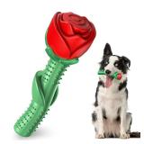 ucho Dog Toys for Aggressive Chewers, Rose Dog Toy for Small Medium Dogs, Interactive Chew Toys for Training and Cleaning Teeth - Retail: $12