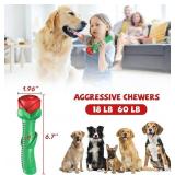 ucho Dog Toys for Aggressive Chewers, Rose Dog Toy for Small Medium Dogs, Interactive Chew Toys for Training and Cleaning Teeth - Retail: $12
