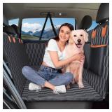 Chumajor XL Back Seat Extender for Dogs-Supports 400lb,Waterproof Dog Car Seat Cover Hard Bottom-Detachable,600D Heavy Duty Scratch Proof Nonslip Soft,Dog Hammock for Car,SUVs - Retail: $100