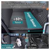 Chumajor XL Back Seat Extender for Dogs-Supports 400lb,Waterproof Dog Car Seat Cover Hard Bottom-Detachable,600D Heavy Duty Scratch Proof Nonslip Soft,Dog Hammock for Car,SUVs - Retail: $100