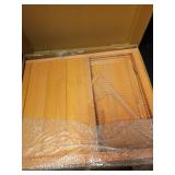 Rabbit Hutch, Small Chicken Coop Outdoor A-Frame Quail Cage with 2 Door & Run Cage Wooden Triangle Quail Hutch with Ventilating Wire Poultry Hutch for Small Animal (Wood) - Retail: $66