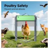 Automatic Chicken Coop Door Solar: Automatic Chicken Door - Solar Powered Chicken Coop Door with Timer & Light Sensor - Intelligent Anti-Pinch Function - 4 Modes - Remote Control Chicken Door(IP65) - 