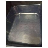 Blaucasa 2 Pack Extra Large Dog Litter Box Pan Tray (ABS Material), Low Entry Jumbo Senior Litter Boxes for Multiple Kitten Big Cats, Pet Safe Indoor Dog Potty (Dark Blue, 20\" L x 15\" W) - Retail: $