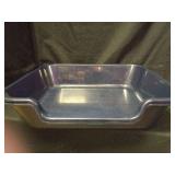 Blaucasa 2 Pack Extra Large Dog Litter Box Pan Tray (ABS Material), Low Entry Jumbo Senior Litter Boxes for Multiple Kitten Big Cats, Pet Safe Indoor Dog Potty (Dark Blue, 20\" L x 15\" W) - Retail: $