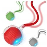 2025 New 3Pack Cat Ball Kitten Toys for Indoor Interactive Kitty Ball Toy Speedy Tail 360° Automatic Rolling(Red Grey Green) Retail $20