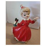 Vintage hand painted Norcrest angel figurine from Japan, 5.25in tall