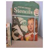 Vintage Christmas items, sleigh needs glued