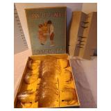 Collectible Jeannette Junior Glass Dinner Set in original box, complete set
