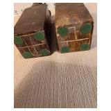 Chinese Carved Seal Stamps with Figures, 7in tall, heavy