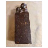 Chinese Carved Seal Stamps with Figures, 7in tall, heavy