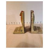 Hand-Painted Decorative Metal Parrot Bookends