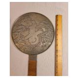 Antique Japanese hand mirror known as kagami from the 18th or 19th century.