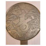 Antique Japanese hand mirror known as kagami from the 18th or 19th century.