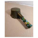 Chinese Cloisonne handle brass iron