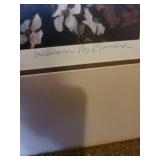 Framed Dogwood Blossoms pencil signed by William McNamara 97/950, 33x40