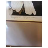 Framed Dogwood Blossoms pencil signed by William McNamara 97/950, 33x40