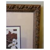 Framed Dogwood Blossoms pencil signed by William McNamara 97/950, 33x40