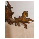 1930s Cast Iron Royal Mail Coach with Horse Doorstop, 12 x 7.25