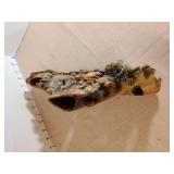 Chinese Carved Soapstone Dragon Brush Washer, 8 x 13