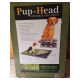 Pup Head Portable Dog Potty synthetic grass 30x20x2, never used
