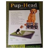 Pup Head Portable Dog Potty synthetic grass 30x20x2, never used