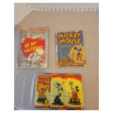 Vintage Disney Mickey Mouse paint box and book, plus Wee Wisdom book