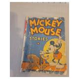 Vintage Disney Mickey Mouse paint box and book, plus Wee Wisdom book