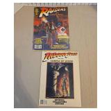 Vintage Indiana Jones Raiders of the Lost Ark comic book and Temple of Doom Official Collectors Edition