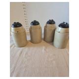 Four stoneware The Weir fruit jars dated 1892